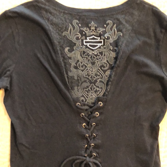 Harley Davidson ladies long sleeve shirt size medium - Picture 3 of 4